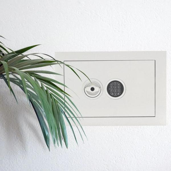 Rottner Wandtresor EN1 Stone SE 35 Premium Elektronikschloss weißaluminium T04937